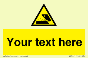 Custom Warning submerged objects in watercraft areas